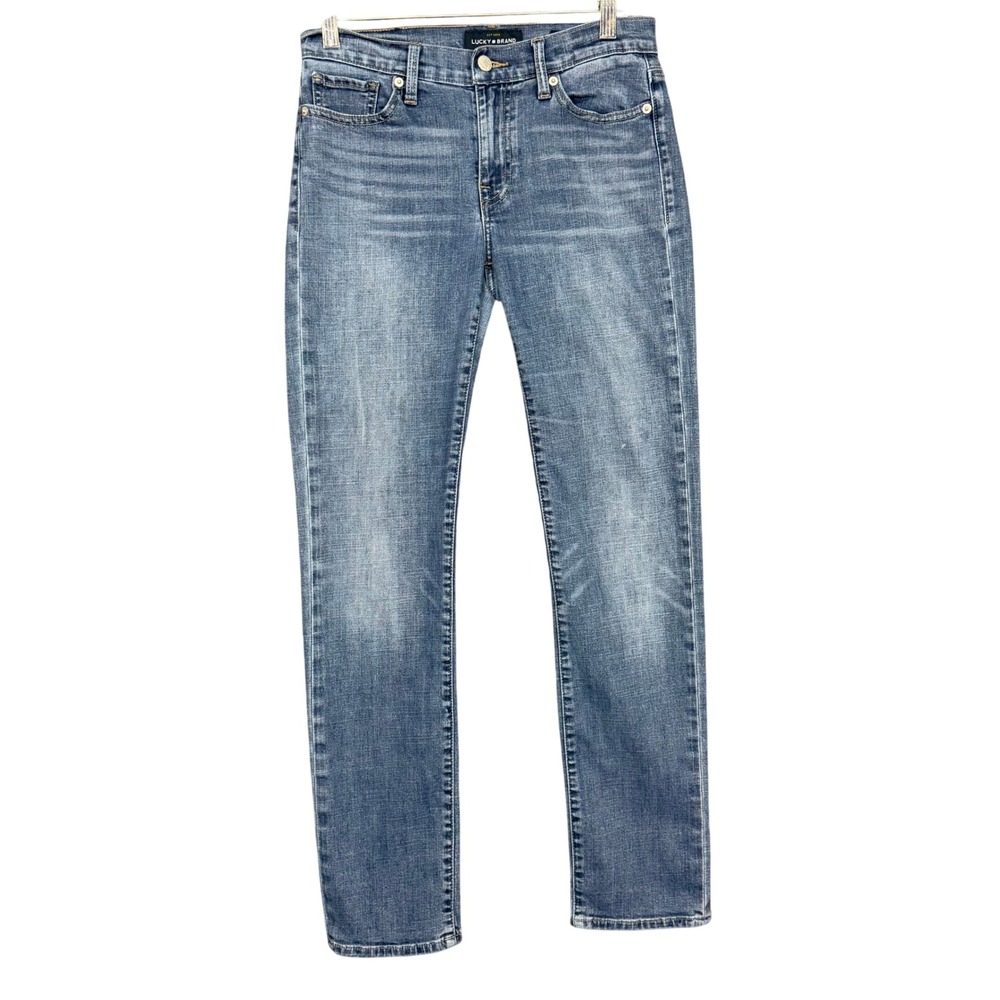 Lucky Brand Jeans Womens 4 27 Blue Brooke‎ Straight Medium Wash Denim Stretch